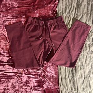 Lululemon Athletica Burgundy Tapered Athletic Pants